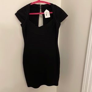 Black bandage dress